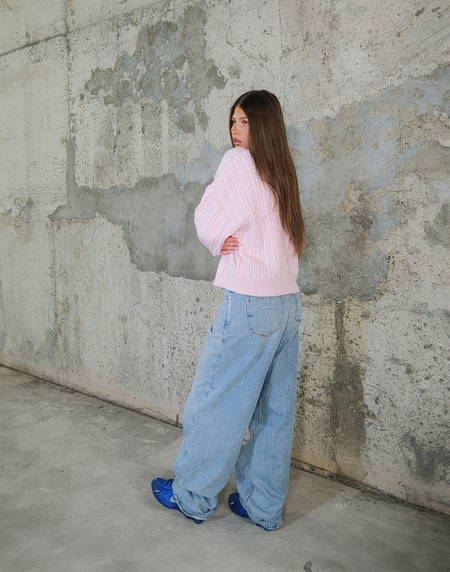 KNITWEAR Hawkers213 CABLE KNIT - Pink