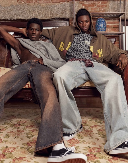 PANTS Hawkers2013 HWK DIRTY DENIM - Dirty Light Blue