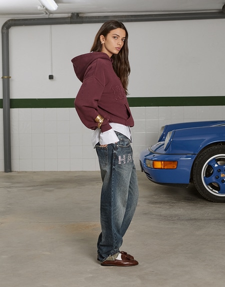 HOODIES Hawkers213 HWK HOODIE - Washed Burgundy