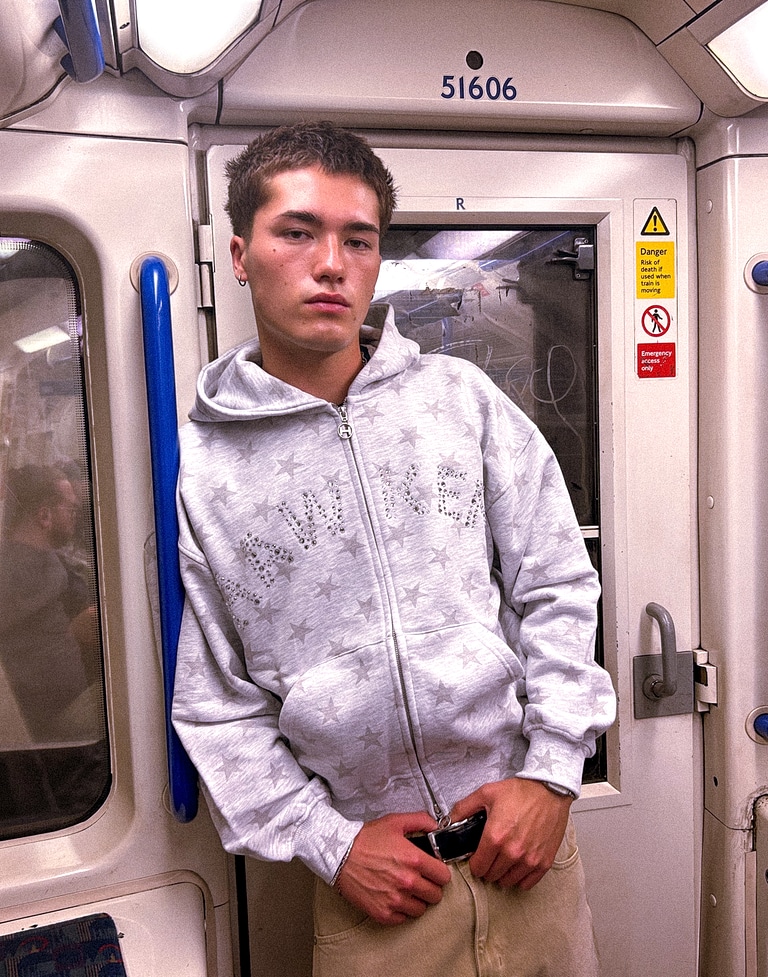 HOODIES Hawkers213 POLKA ZIPPER - Grey