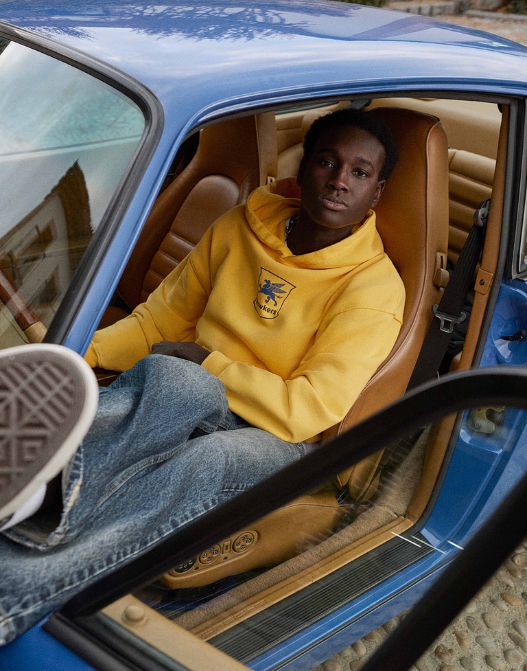 HOODIES Hawkers213 GAS HOODIE - Washed Yellow