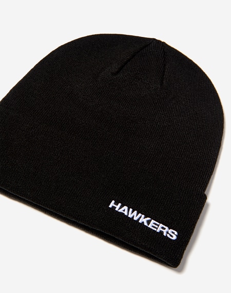 Caps Beanies Hawkers213 STAMP BEANIE - Black