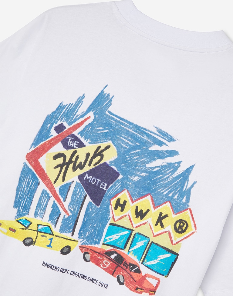 TEES Hawkers213 MOTEL TEE - White