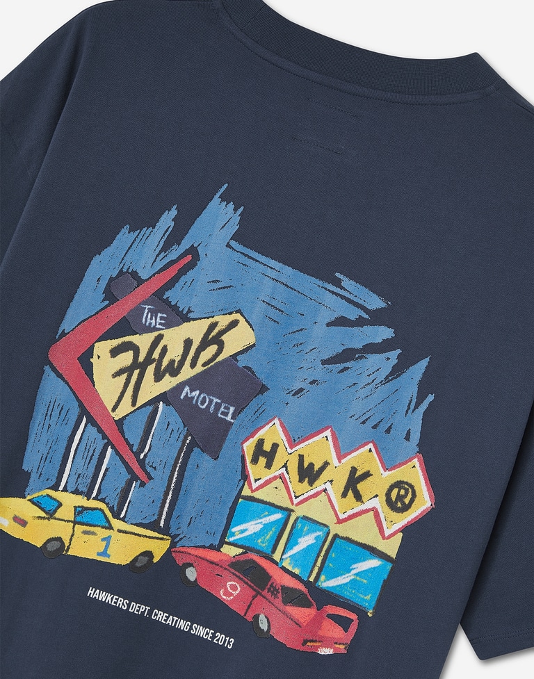TEES Hawkers213 MOTEL TEE - Navy