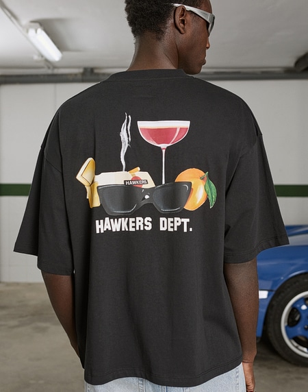 TEES Hawkers213 ESSENTIALS TEE - Black