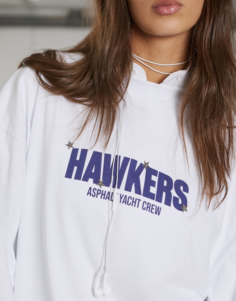 LONGSLEEVE Hawkers213 ALL STAR LS TEE - White