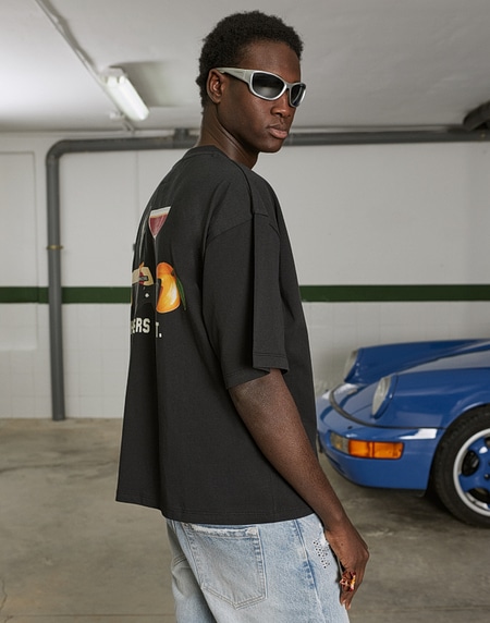 TEES Hawkers213 ESSENTIALS TEE - Black