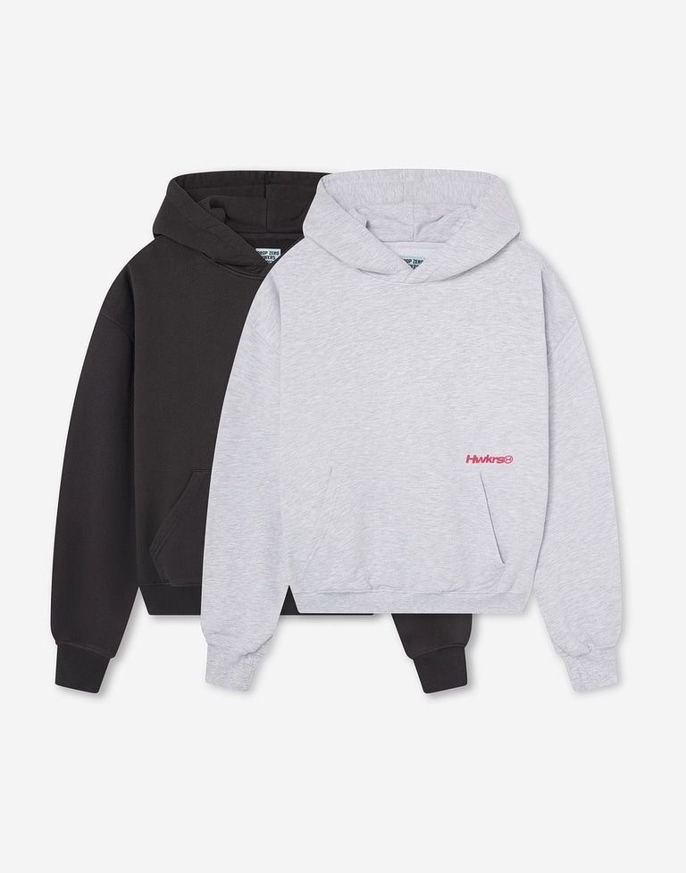 HOODIES Hawkers213 BOLD HOODIE - Grey Melange