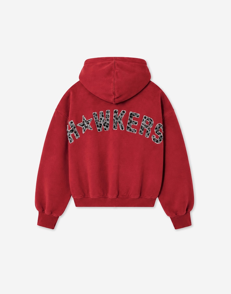 HOODIES Hawkers213 FAMOUS ZIPPER - Red