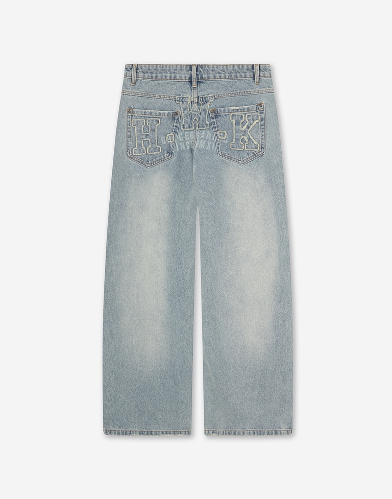 PANTS Hawkers2013 HWK DIRTY DENIM - Dirty Light Blue