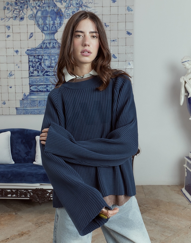 LONGSLEEVE Hawkers2013 HWKS KNIT - Washed Navy