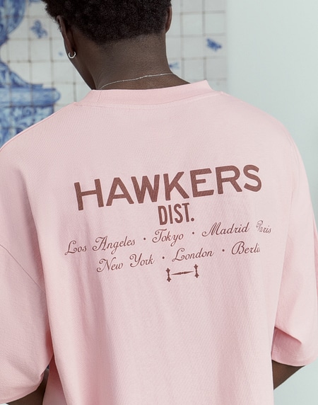TEES Hawkers213 CITY TEE - Pale Pink