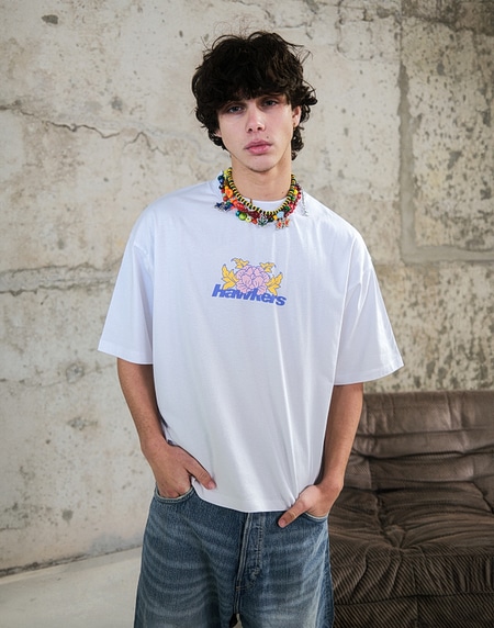TEES Hawkers213 BLOSSOM TEE - White