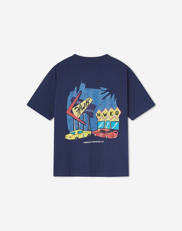 TEES Hawkers213 MOTEL TEE - Navy