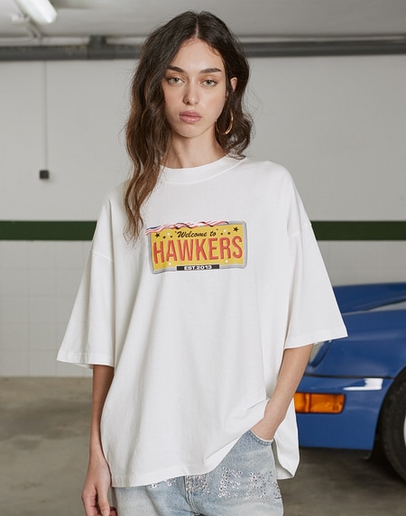 TEES Hawkers213 FAST CARS TEE - Ecru