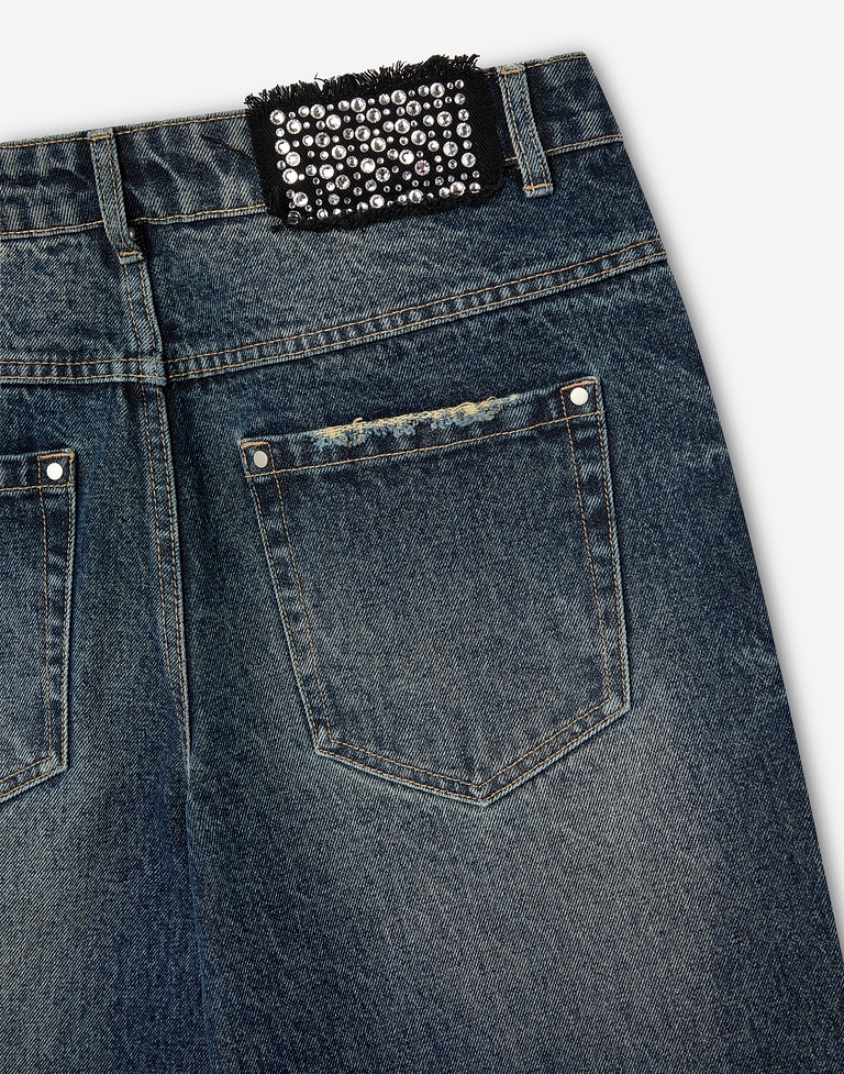 PANTS Hawkers213 STRASS DENIM - Indigo