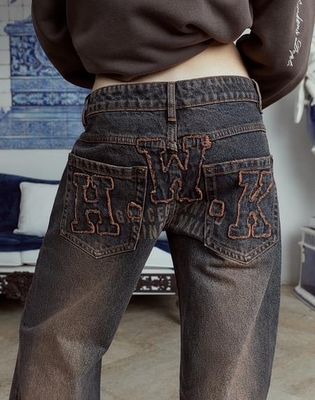PANTS Hawkers2013 HWK DIRTY DENIM - Dirty Brown