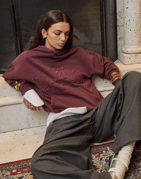 HOODIES Hawkers213 HWK HOODIE - Washed Burgundy