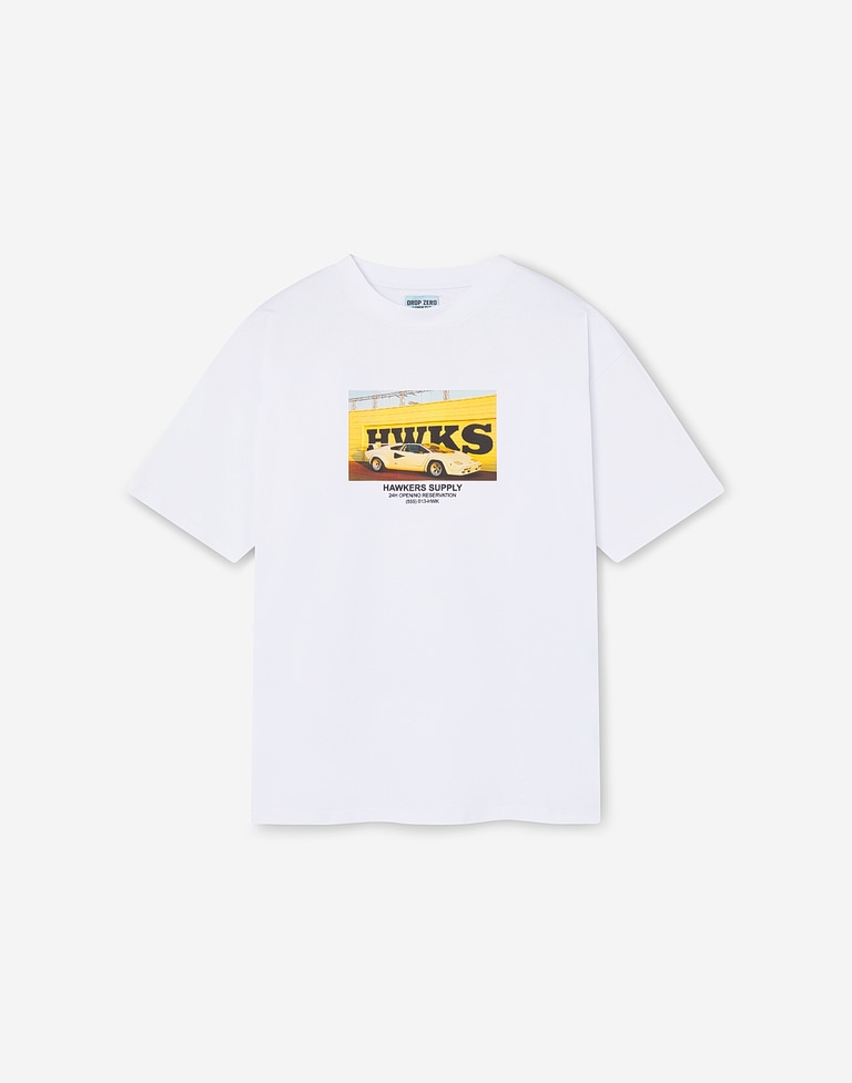 TEES Hawkers213 CARGO TEE - White