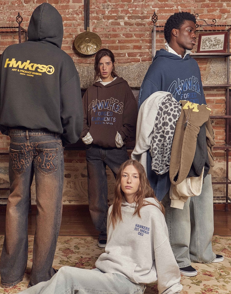 HOODIES Hawkers213 HWKS HOODIE - Washed Brown